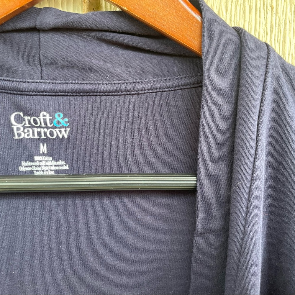 Croft & Barrow Dark Blue Open Front Cardigan